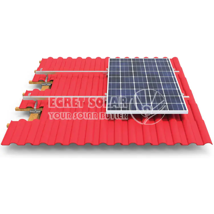 Quick Installation Solar Tile Roof Mounting System