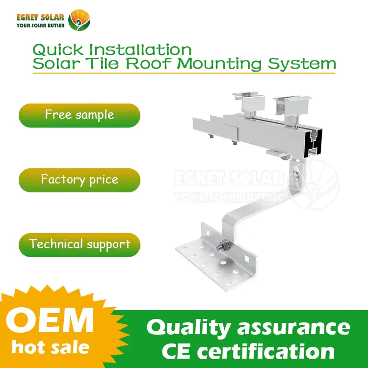 Solar Tile Roof Mounting Bracket