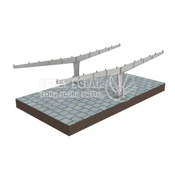 Y tipli tək post günəş carport montaj sistemi